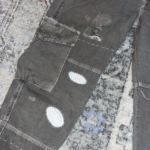 NSF Distressed Cargo Pants - Picture 3 of 7